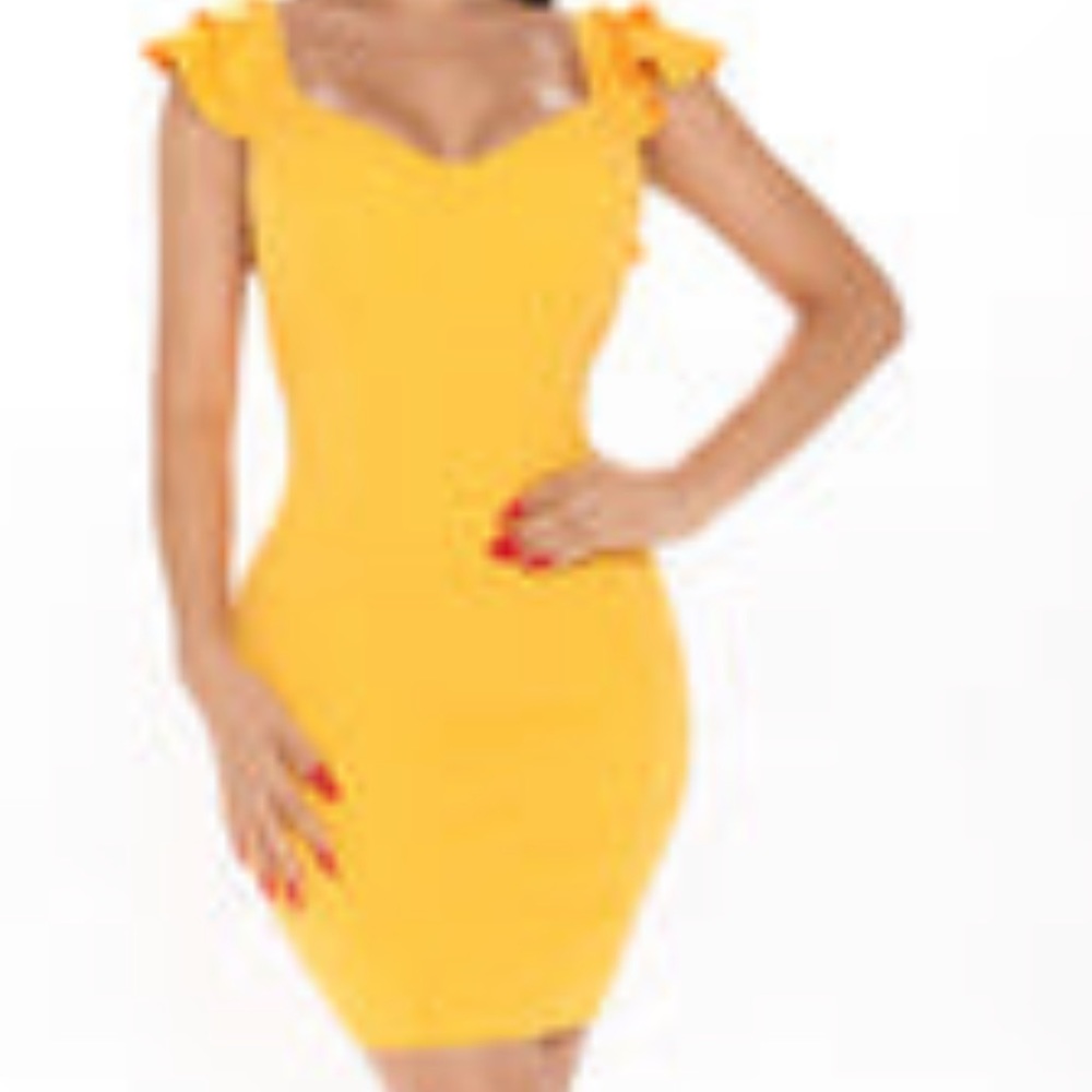 Ruffle and Ready Mini Dress (FASHIONNOVA)